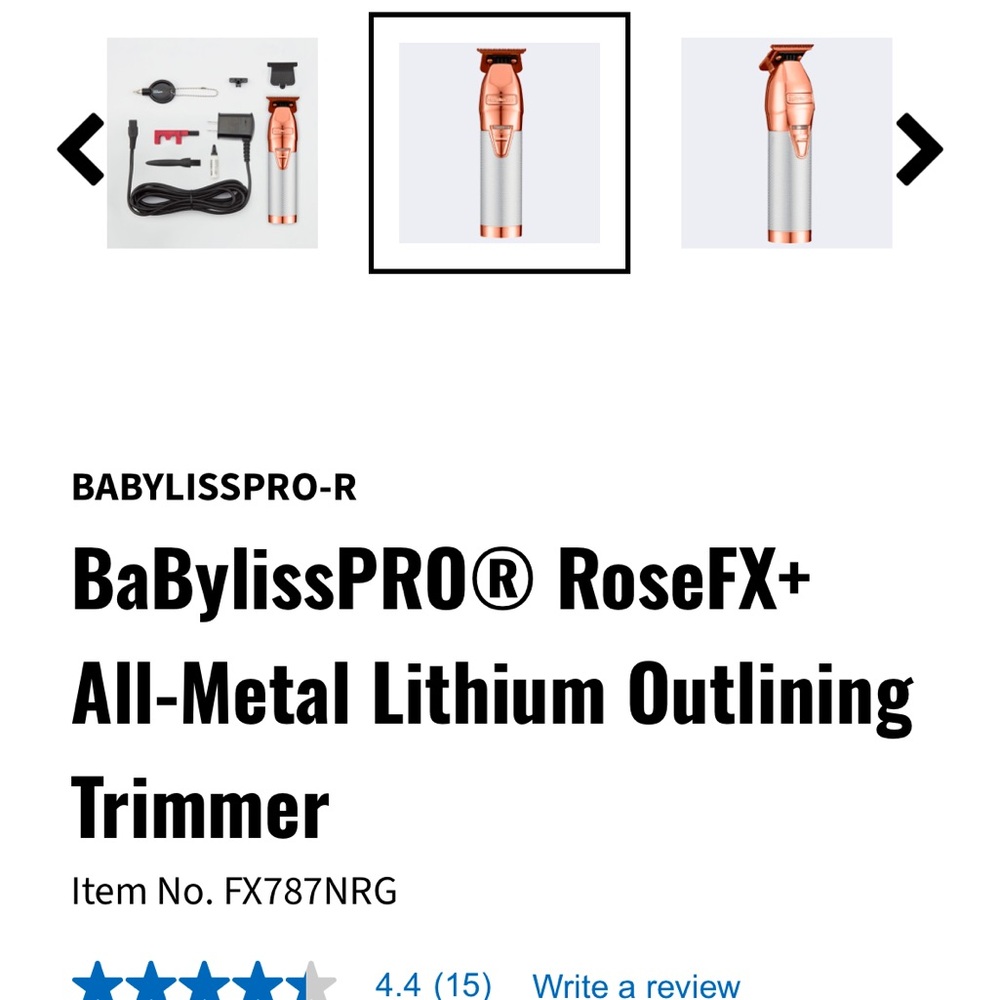 Babyliss pro rose fx+